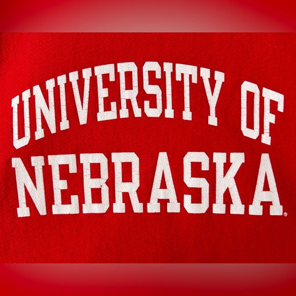 Vintage Y2K Champion Reverse Weave University of Nebraska crewneck sweater NCAA - Picture 5 of 12